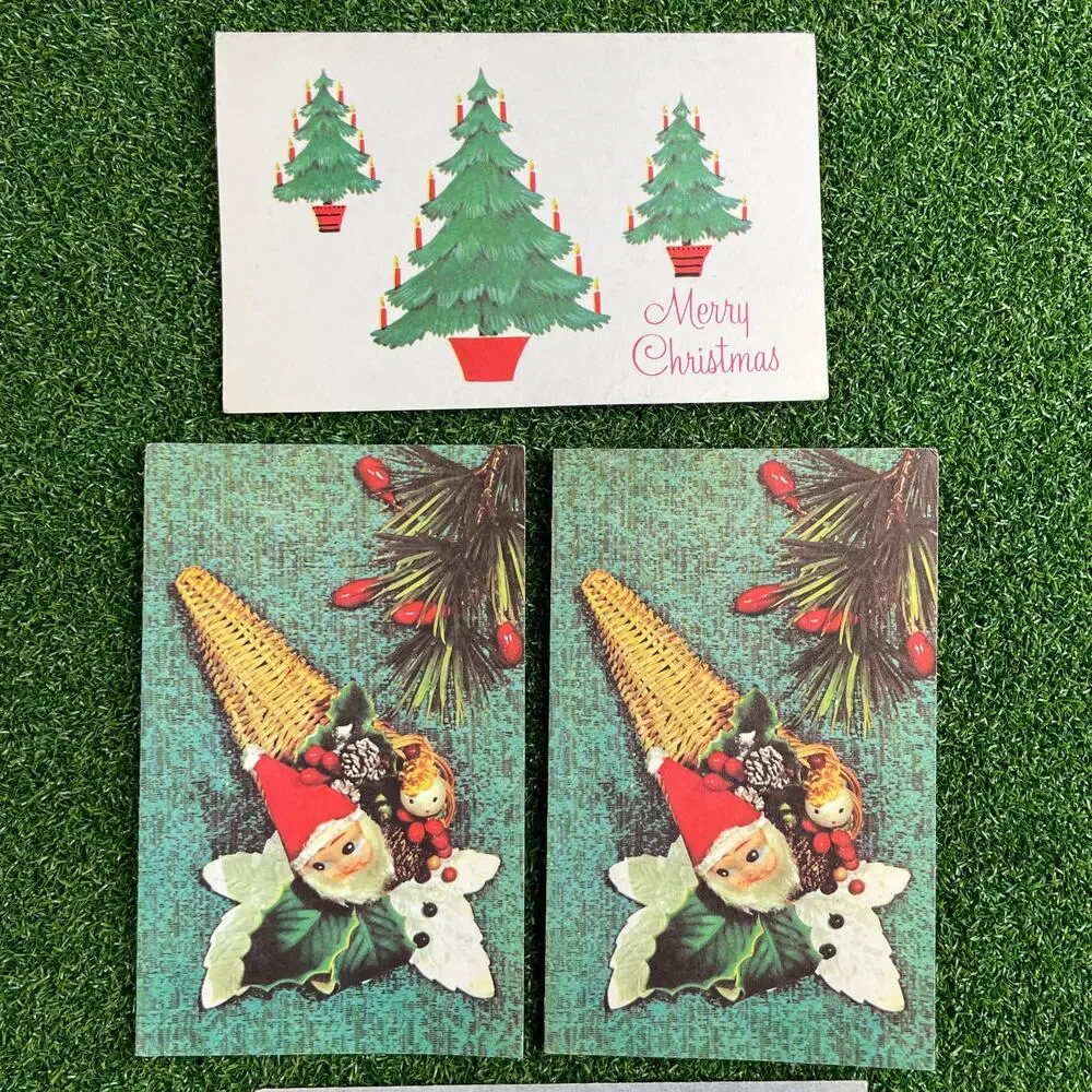 Vintage Lot Christmas Holiday Greeting Cards Lot